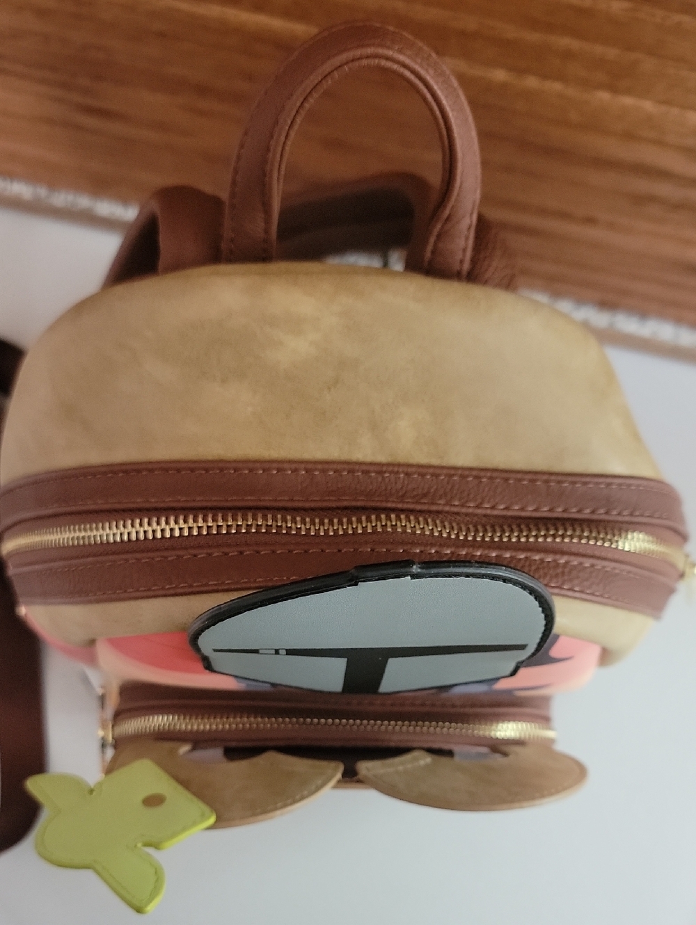Loungefly Brown Star Wars Character Mini Backpack Disney Parks Yoda - Picture 10 of 12